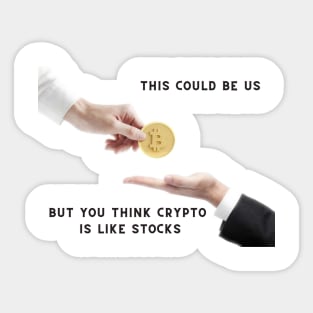 Funny Crypto T-shirt Sticker